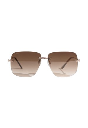 Lipsy SQUARE RIMLESS  - Slnečné okuliare - brown