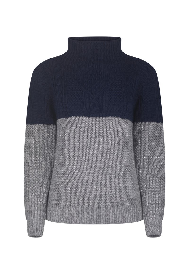 Damen Strickjacken | Nife Strickpullover navy grey/grau - MY76624 Damen Strickjacken | Nife Strickpullover navy grey/grau - MY76624