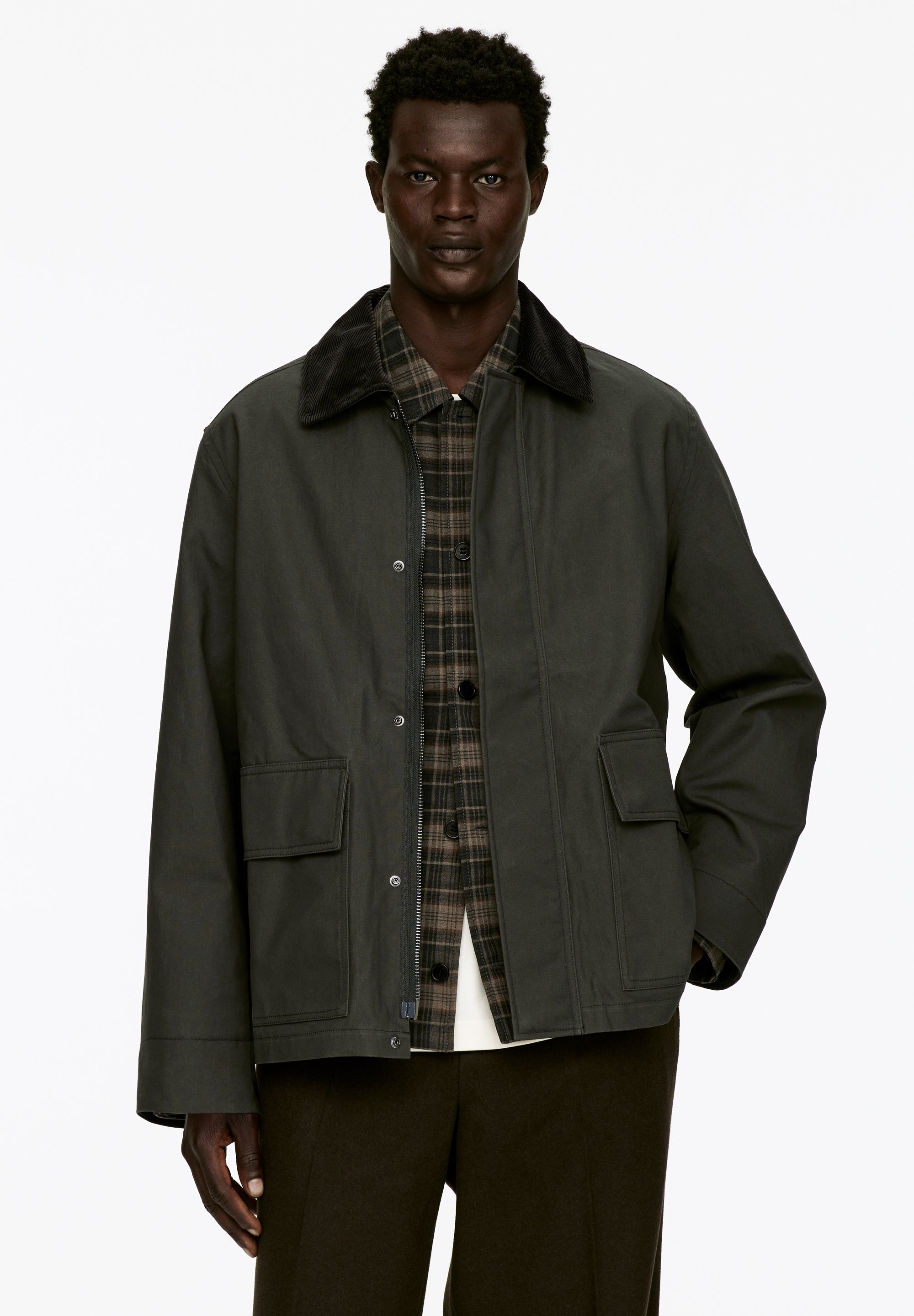 ARKET WAXED - Light jacket - dark green - Zalando