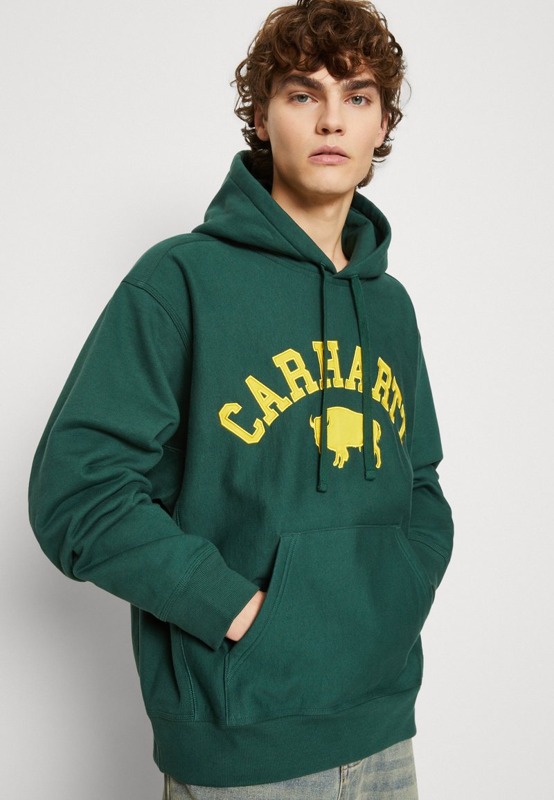 Carhartt WIP HOODED LOCKER - Sweatshirt - treehouse/yellow/green -  Zalando.ie