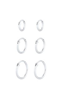 3 PACK - Earrings - silver-coloured