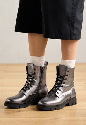 Botines con plataforma - pewter