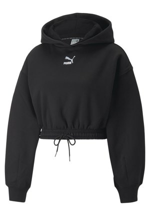 Felpa con cappuccio - black