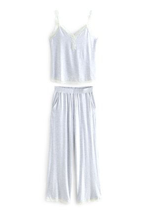 MODAL LACE TRIM CAMI PYJAMA SET - Yöasusetti - grey