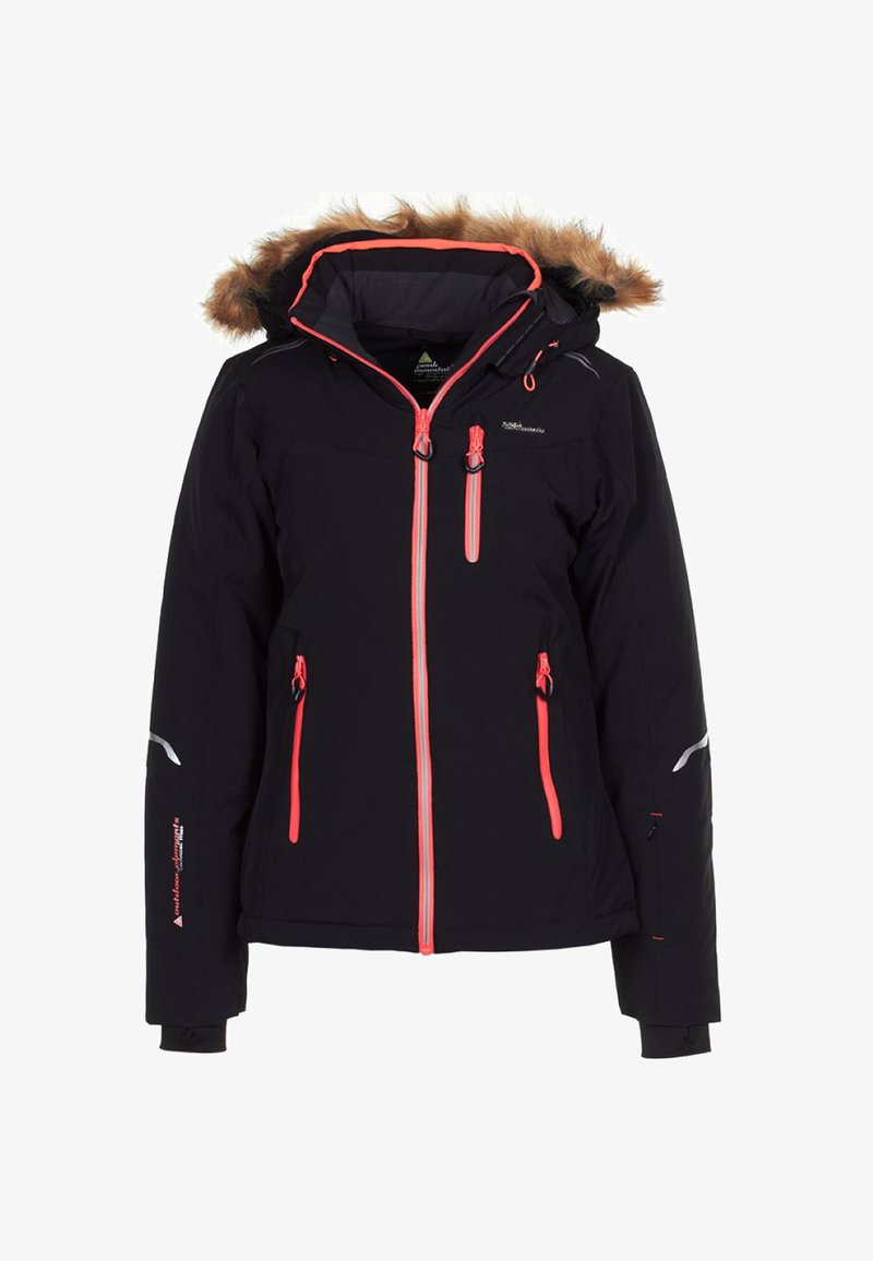 Peak Mountain Veste en cuir - noir