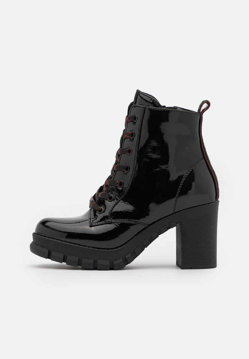 Buffalo Majesty High Heeled Ankle Boots Black Zalando Co Uk