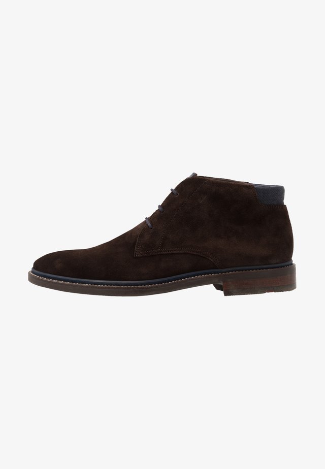 HOLMES - Sportieve veterschoenen - testa di moro/midnight