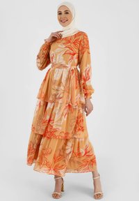 Modanisa FLORAL DESIGN MODEST REFKA - Maxi šaty - multi coloured