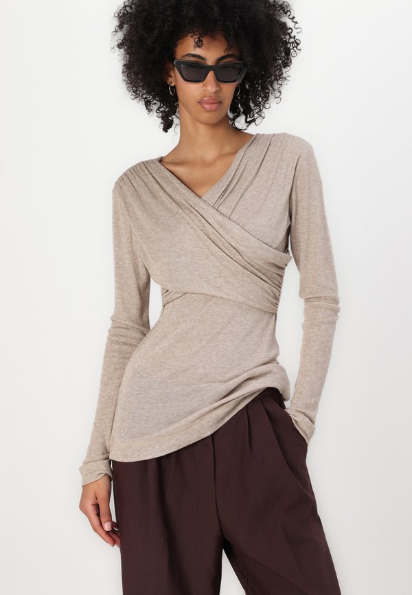 KIRA - Long sleeved top - hazel melange4
