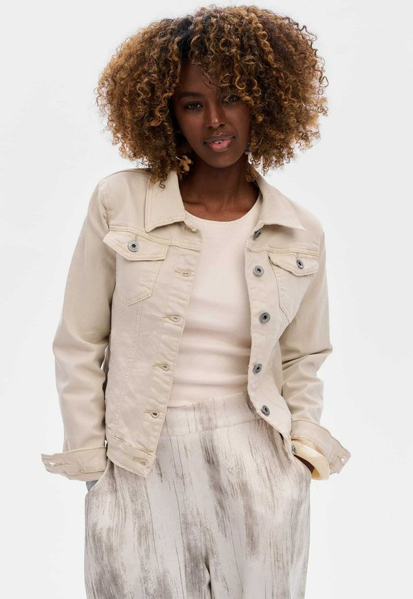 Jeansjacke - beige