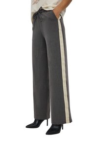 Terranova DRAWSTRING WITH STRIPES - Pantaloni - grigio melange