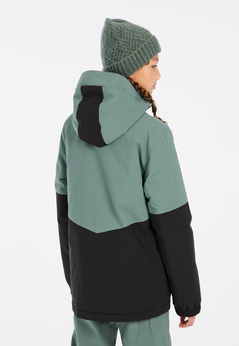Veste Ski Fille Ziener Anoki – Imperméable Aquashield 10k/10k, Rembourrée 120g, Sans PFC, Jupe Pare-Neige