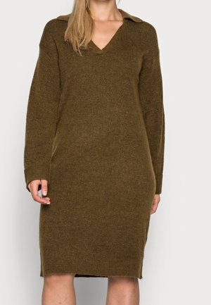 Strickkleid - brown