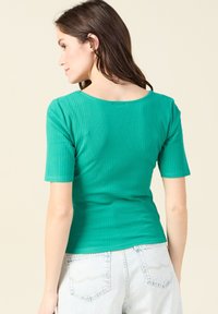 BONOBO Jeans AUS UMWELTFREUNDLICHEM - Camiseta básica - vert turquoise