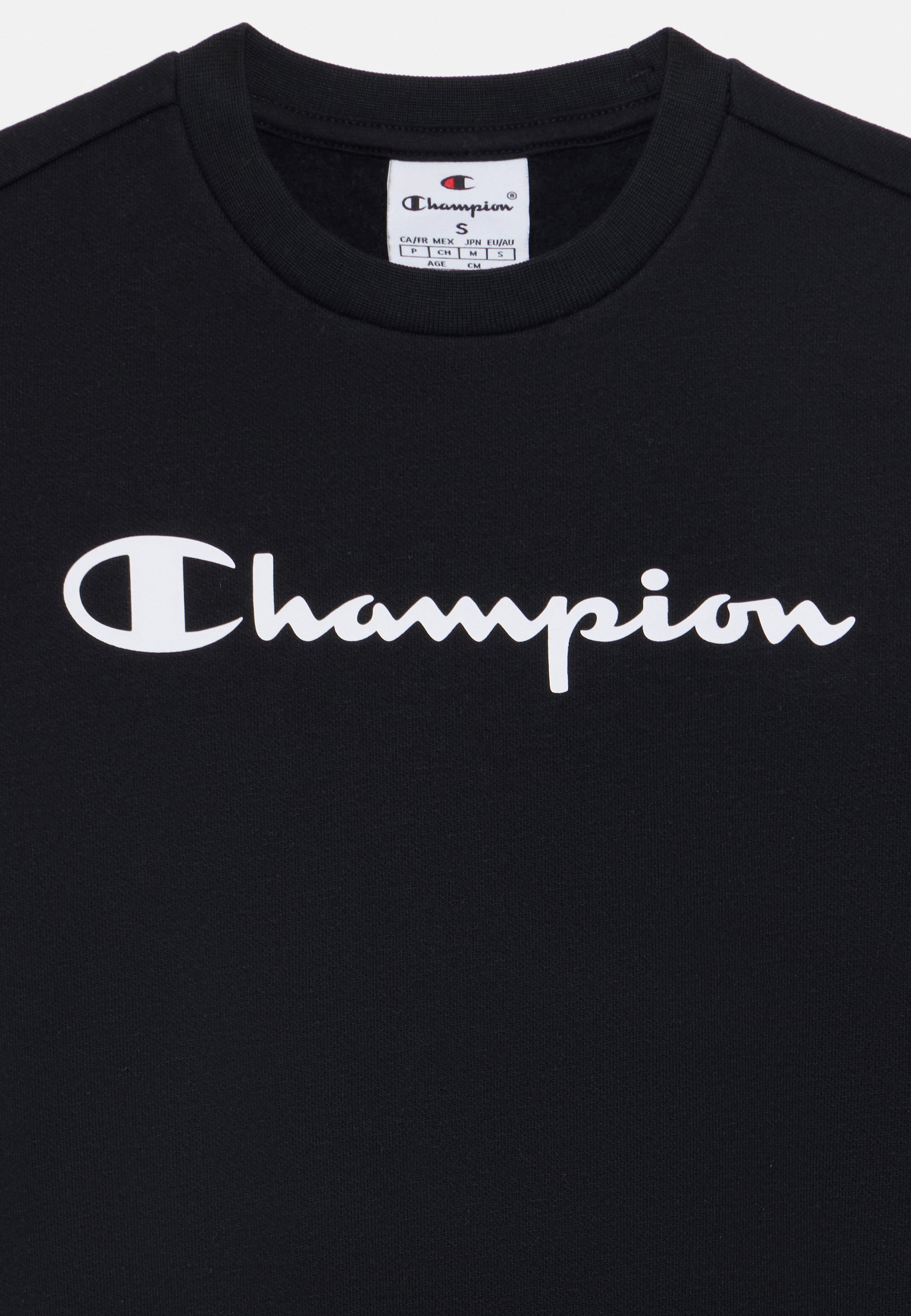 Champion CREWNECK UNISEX - Sweatshirt - black - Zalando.co.uk