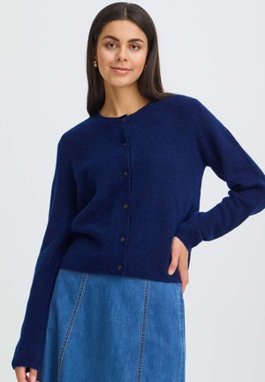 Fransa, FRELLIS CAR 2 - Strickjacke - blue depths melange