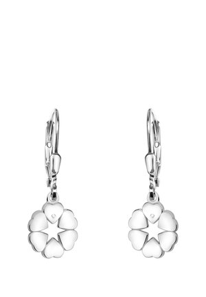 HEART FLOWER - Øreringe - silver coloured