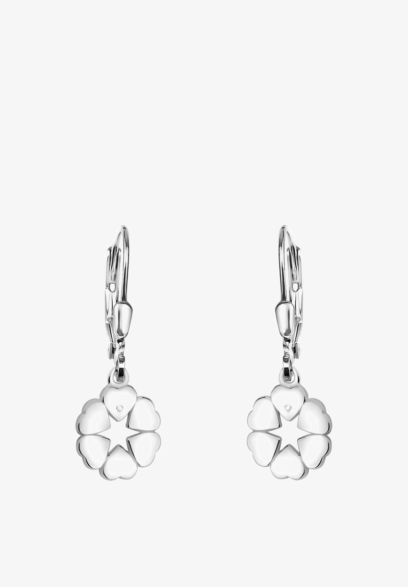 SOFIA MILANI - Orecchini da Donna in Argento 925 - Placcati in Oro - Orecchino Pendente a Cuore Fiore - E1866 SOFIA MILANI - Orecchini da Donna in Argento 925 - Placcati in Oro - Orecchino Pendente a Cuore Fiore - E1866