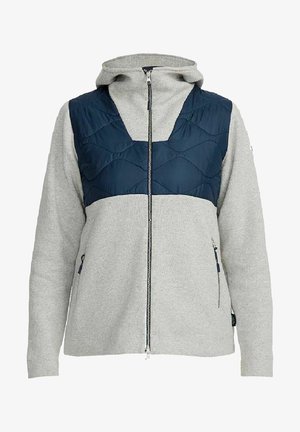 Holebrook EDLA FULLZIP - Kardigan - light grey mel navy