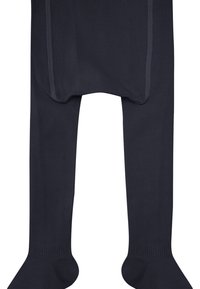 Collant a coste blu navy realizzati in materiale elasticizzato, con una superficie liscia, zona delle dita rinforzata e design senza cuciture per il massimo comfort.