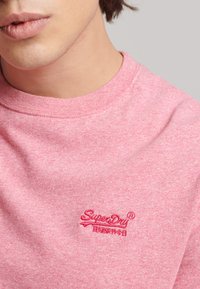 Superdry & Co VINTAGE LOGO  - T-shirt basic - mid pink grit