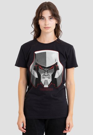 TRANSFORMERS GENERATIONS MEGATRON LARGE FACE - Print T-shirt - black
