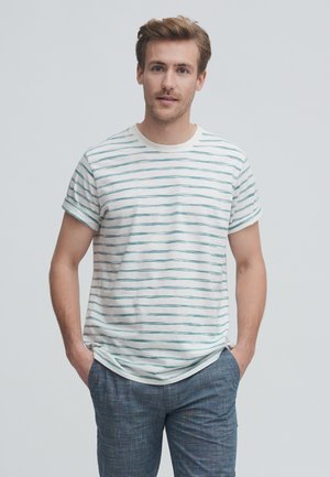 Living Crafts ODIN - Print T-shirt - reef waters offwhite