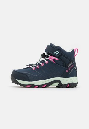 BLACKOUT MID WP UNISEX - Chaussures de marche - light navy/light mint/light fuchsia