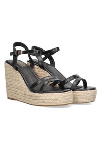 ETIKA DOÑANA - Sandalias de cuña - black