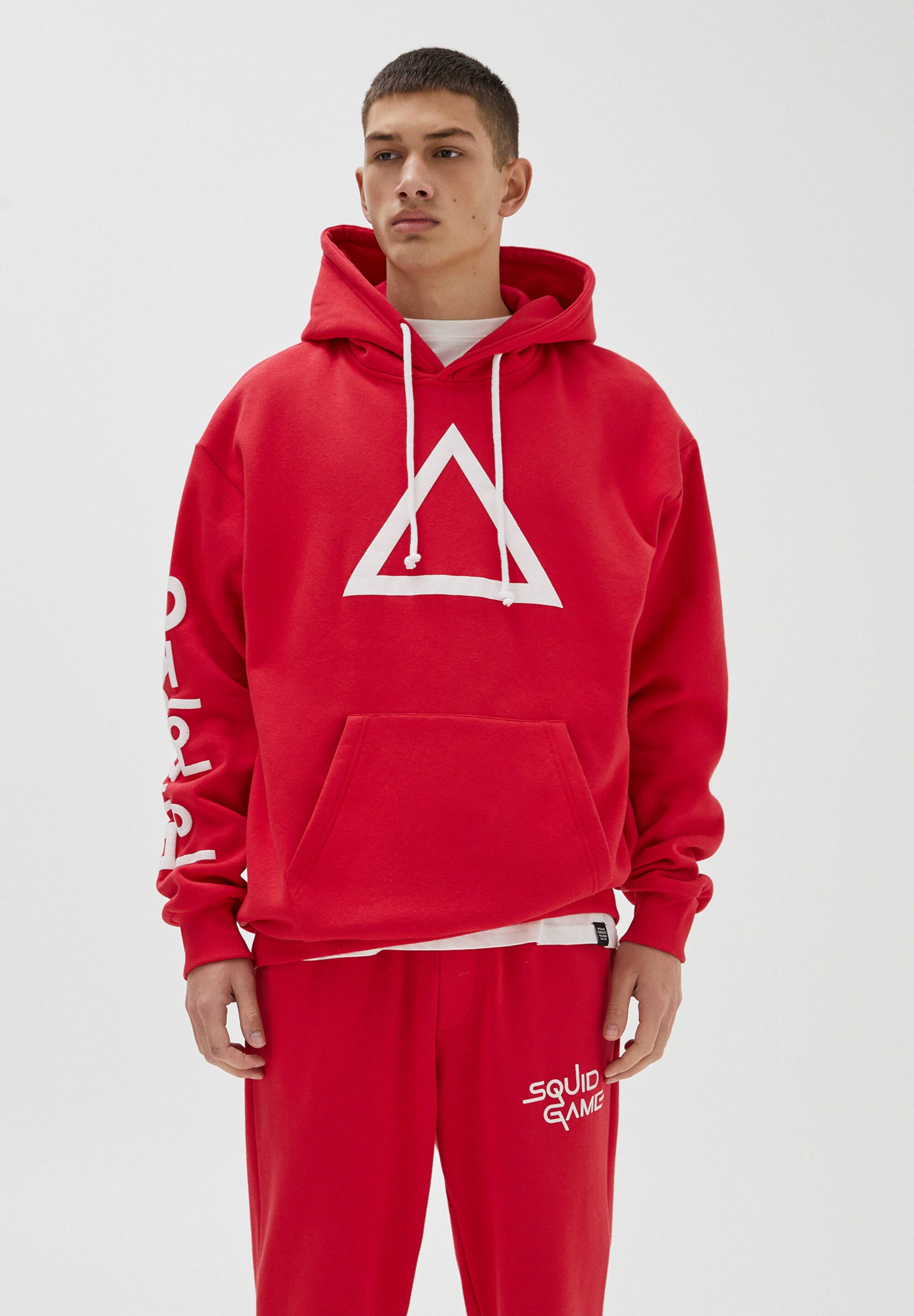 PULL\u0026BEAR SQUID GAME - Hoodie - mottled 