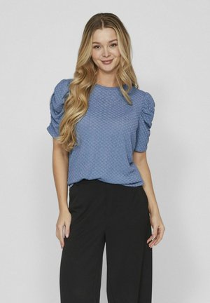PUFFÄRMEL - Blúzka - coronet blue