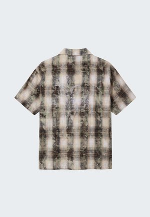 Project X Paris, CHEMISE HOMME À MOTIF CARREAUX AVEC BRODERIE AU DOS - Camisa - noir