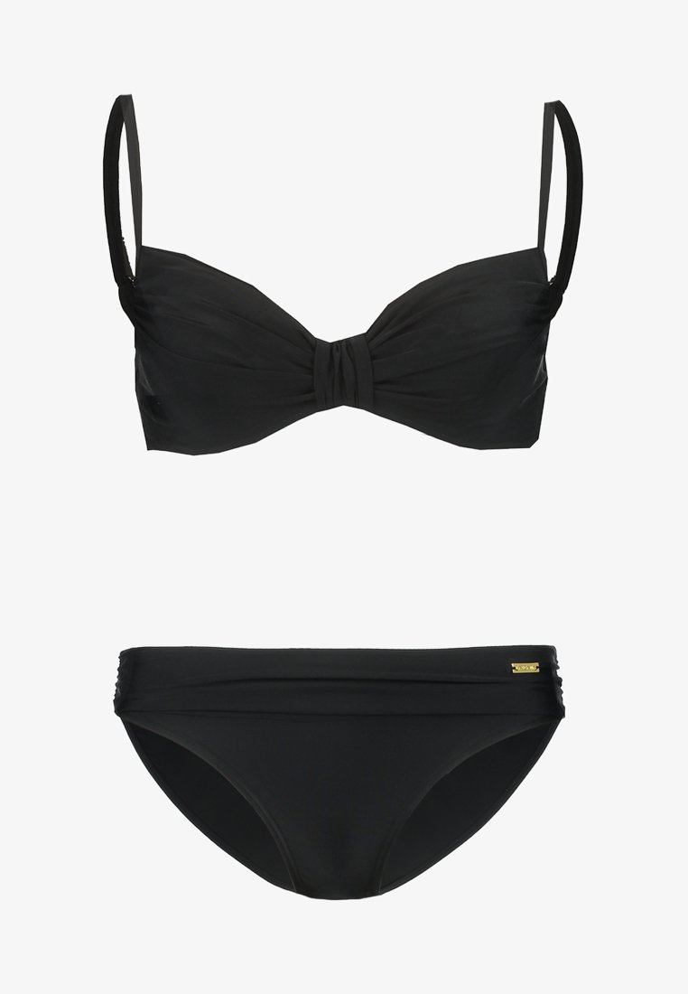 LASCANA SAPHIR SET Bikini black Zalando.no LASCANA TANKINI SET - Bikini - black