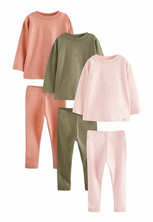 3 PACK REGULAR FIT - Pyžamová súprava - green pink