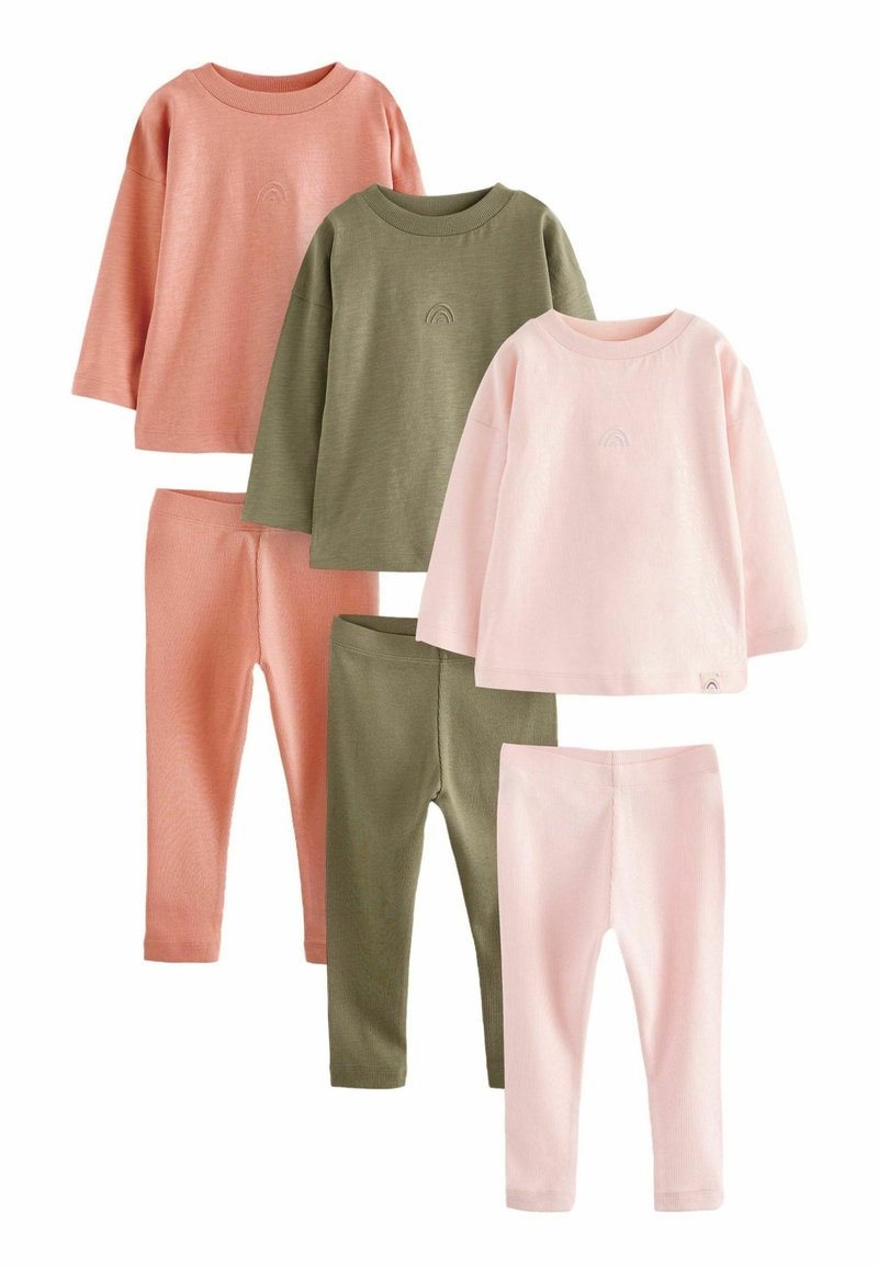 Next 3 PACK REGULAR FIT - Pigiama - green pink