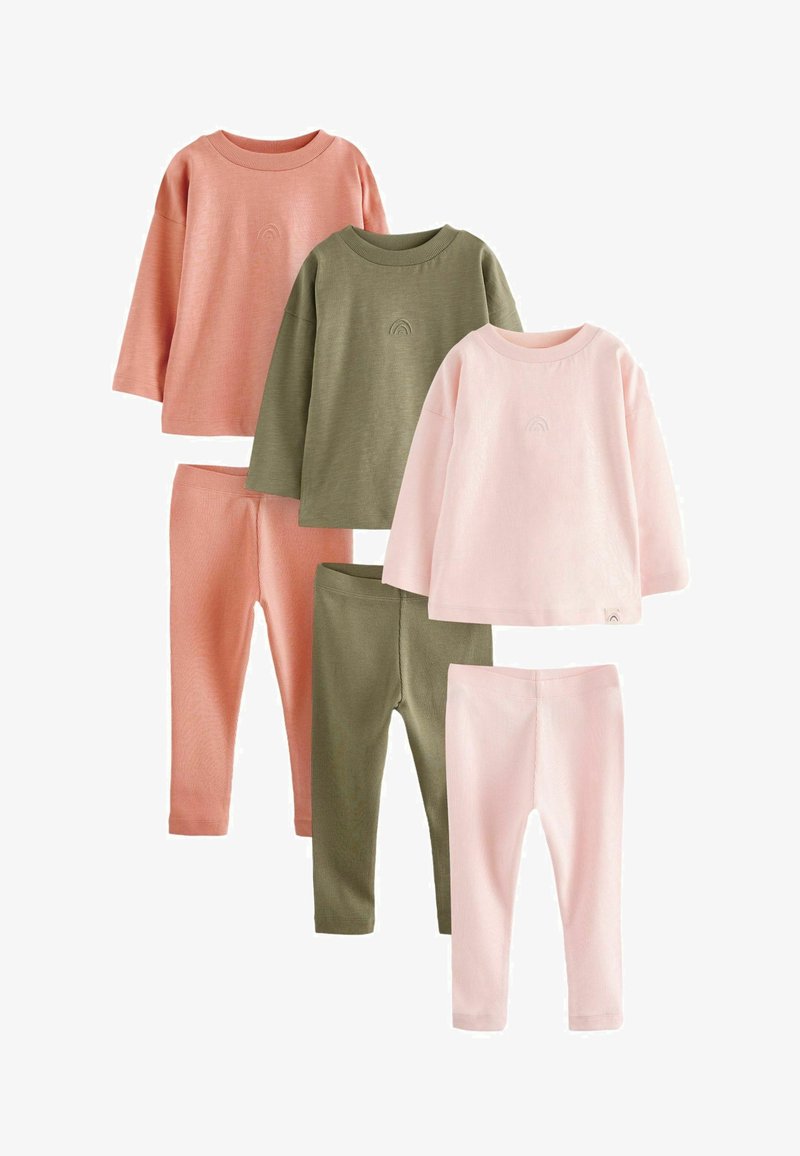 Next 3 PACK REGULAR FIT - Pigiama - green pink