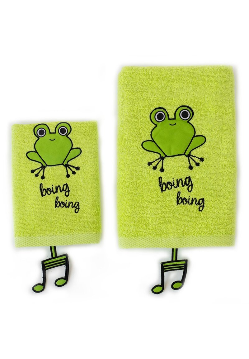 Milk and Moo CACHA FROG  2ER SET - Bath towel - green
