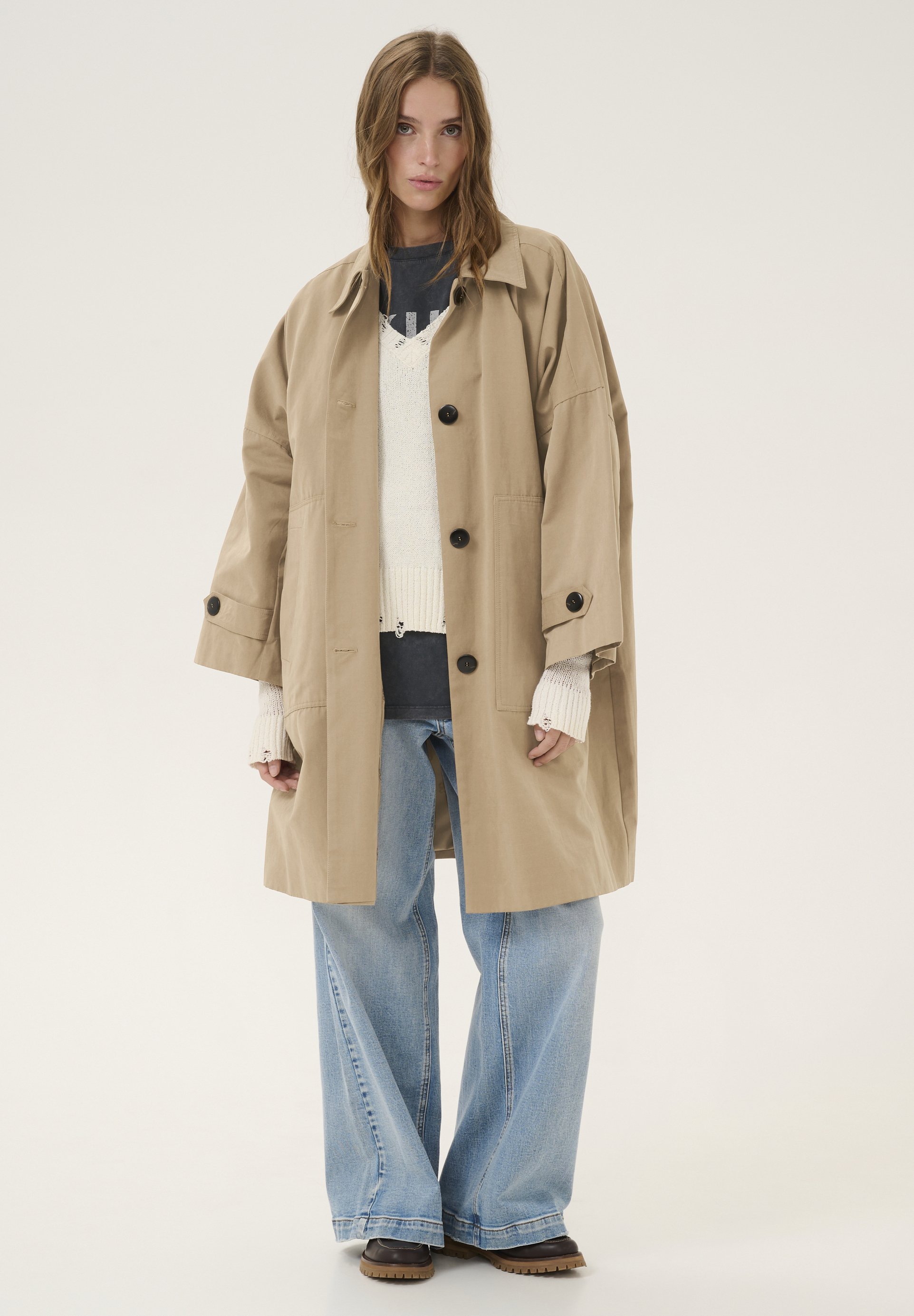 My Essential Wardrobe LYONMW OS - Classic coat - sepia tint/brown