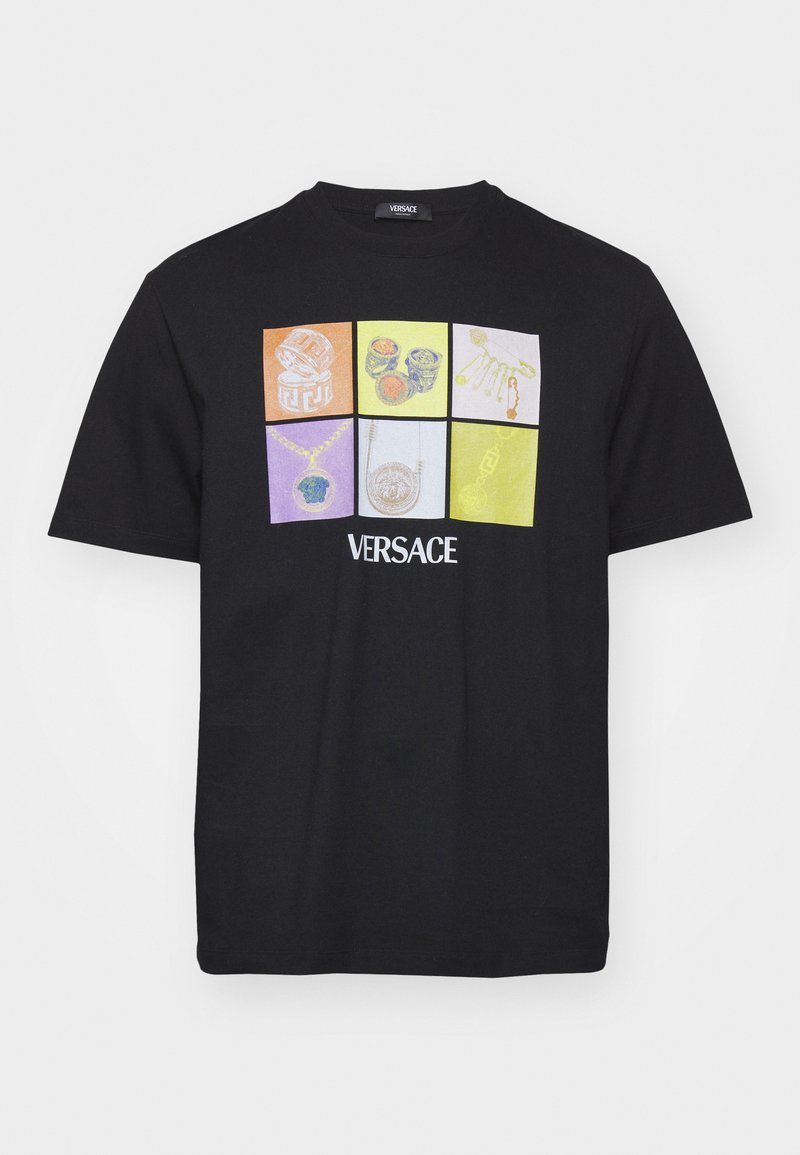 Versace T-shirt print zwart