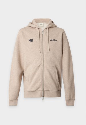 Les Deux, ZIPPER HOODIE - Φούτερ με φερμουάρ - light sand melange