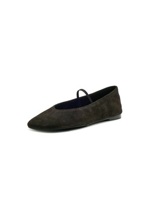 Massimo Dutti, Ballerina shoes - dark brown