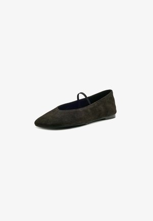 Massimo Dutti, Ballerina shoes - dark brown