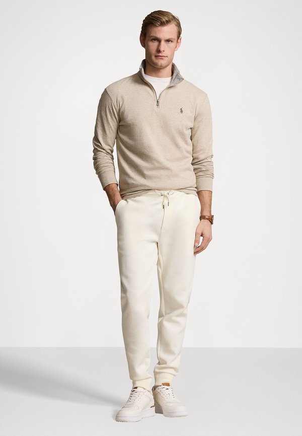 LUXURY JERSEY QUARTER ZIP PULLOVER - Sweatshirt - tuscan beige heather4