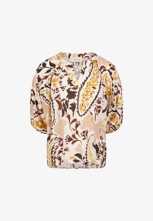 Cartoon, CARTOON MIT RAFFUNG CASUAL-BLUSE - Blouse - yellow brown
