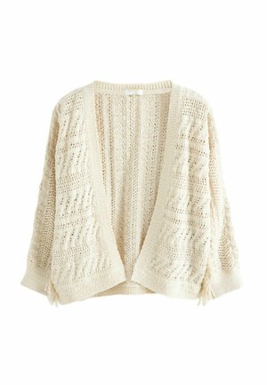 TASSLE REGULAR FIT - Kardigán - ecru