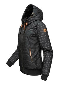 Ragwear NUGGIE ZIG ZAG INTL - Winterjacke - black chevron