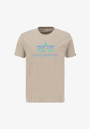 Alpha Industries RAINBOW REF - T-Shirt print - vintage sand