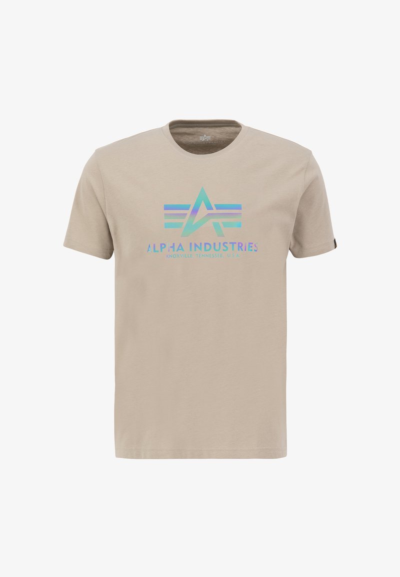 Alpha Industries RAINBOW REF - Tričko s potlačou - vintage sand