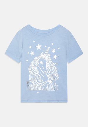 GAP GRAPHIC GIRLS - T-shirts med print - bicoastal blue
