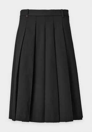 Tommy Hilfiger, KNIFE PLEAT KNEE SKIRT - Jupe plissée - black
